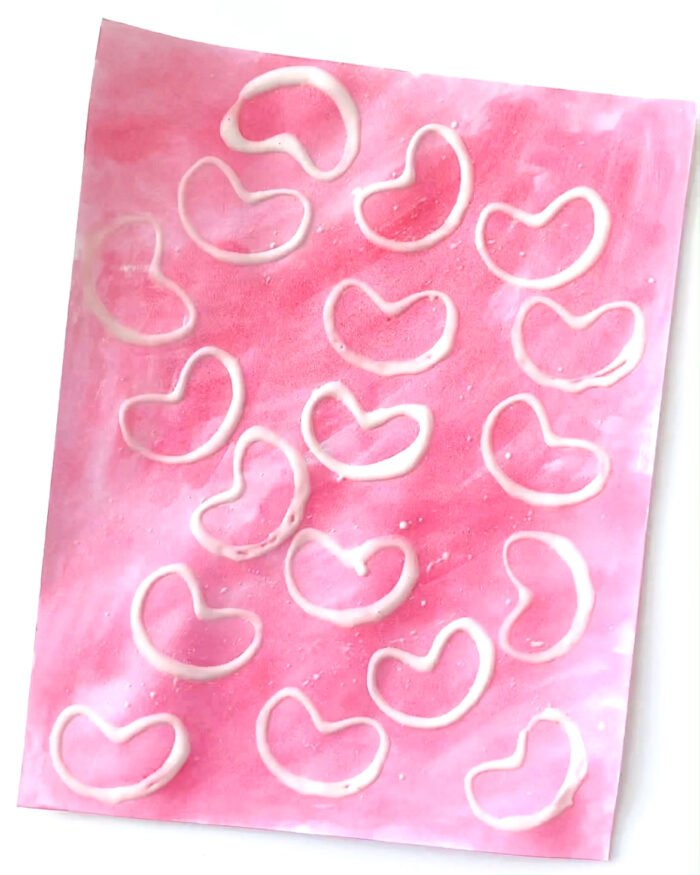 paper roll heart stamp craft