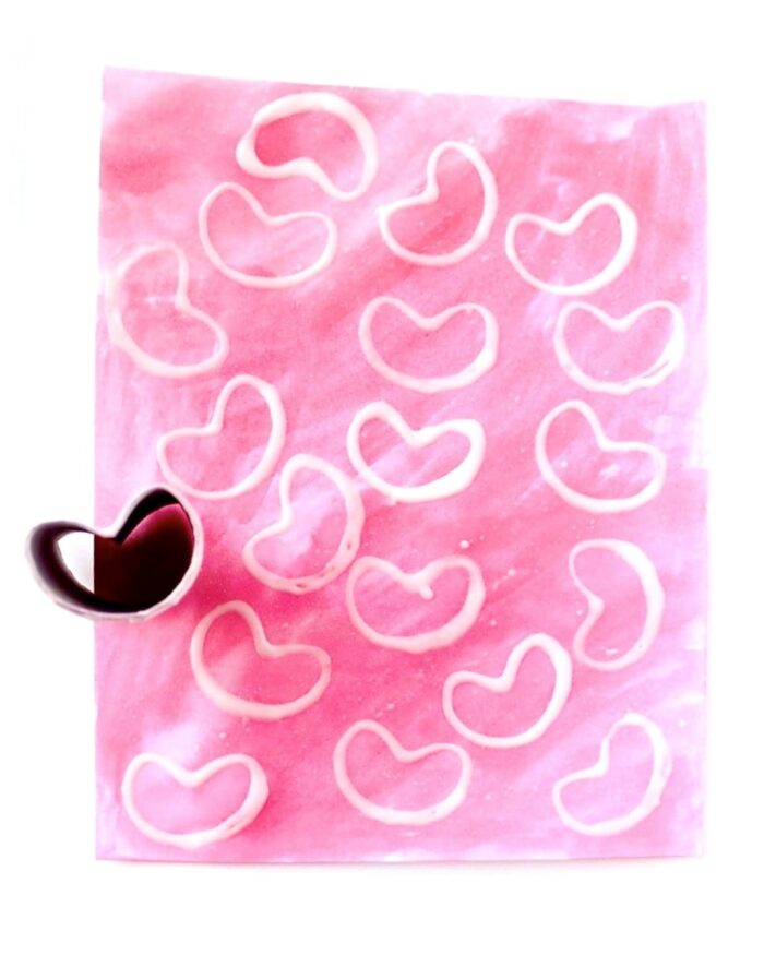 paper roll valentine stamp craft