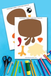 Paper Bag Turkey Craft For Kids - Made with HAPPY