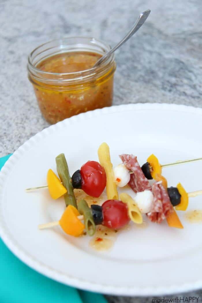Pasta Salad Skewers - Your new healthy go-to recipe for all your Summer BBQ's