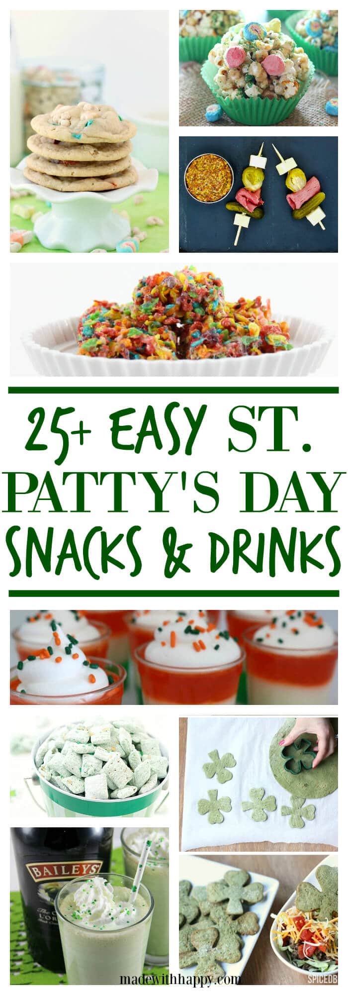 St. Patrick's day Snacks and Drinks