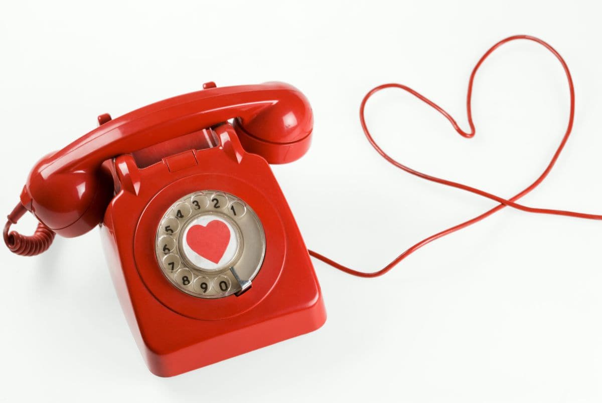 patent filled for telephone on Valentine's Day