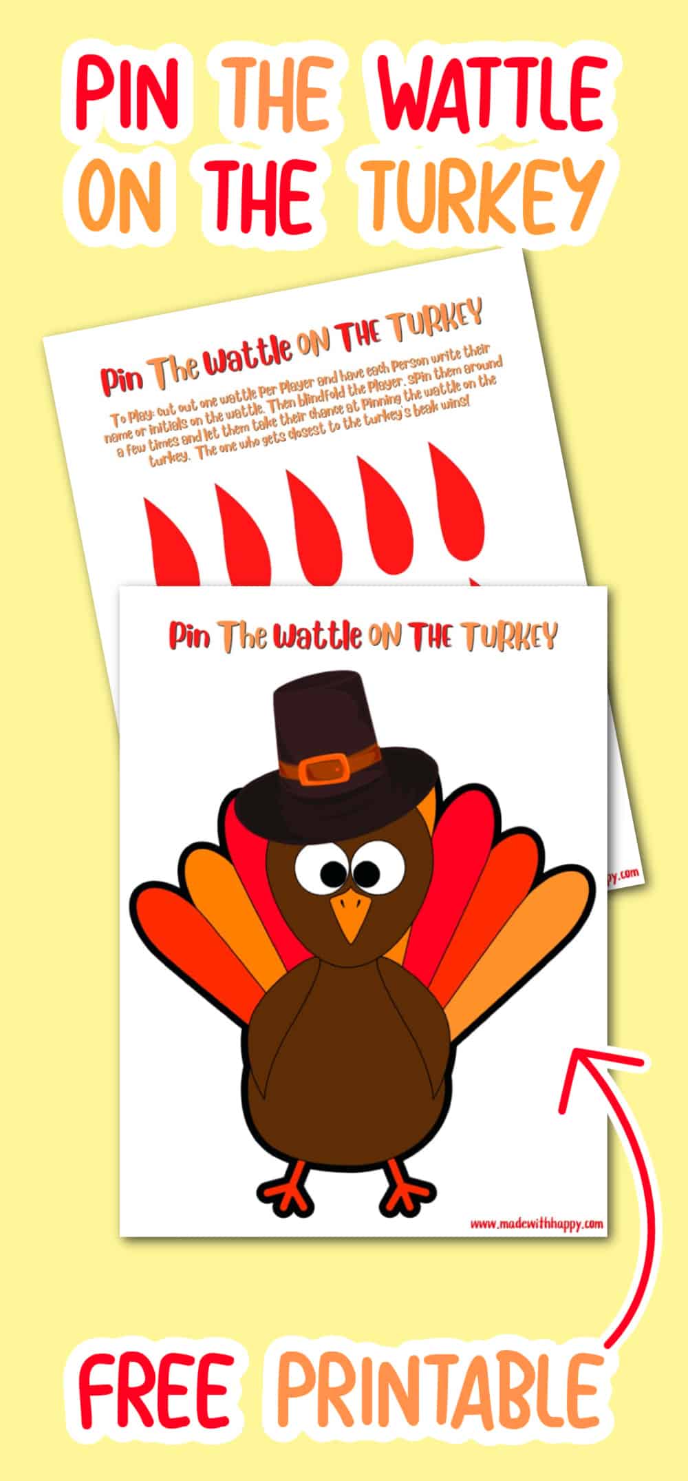 pin the tail on the turkey