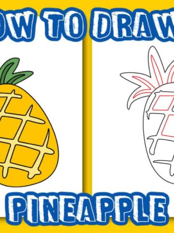 Download Cute Pineapple Face Drawing Wallpaper | Wallpapers.com
