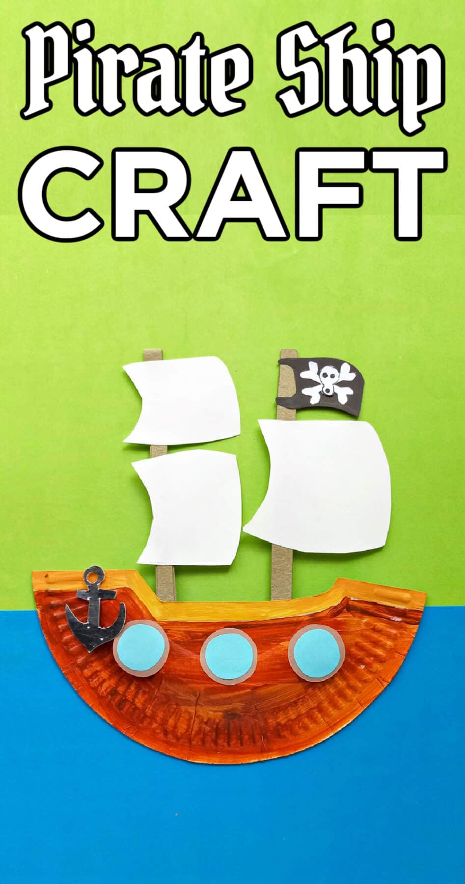 pirate ship preschool craft