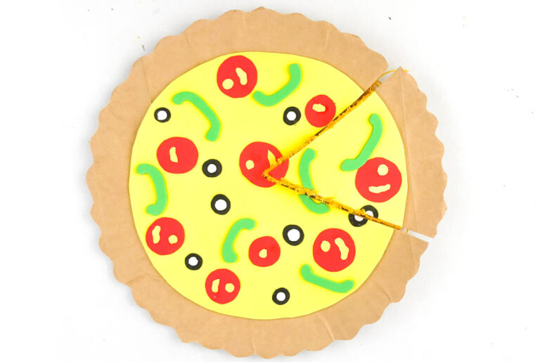 Fun Paper Plate Pizza Craft For Kids - Made with HAPPY