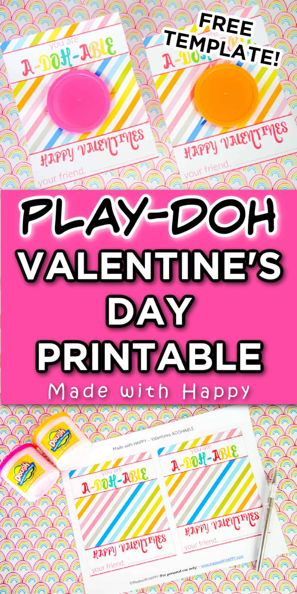 playdough valentines