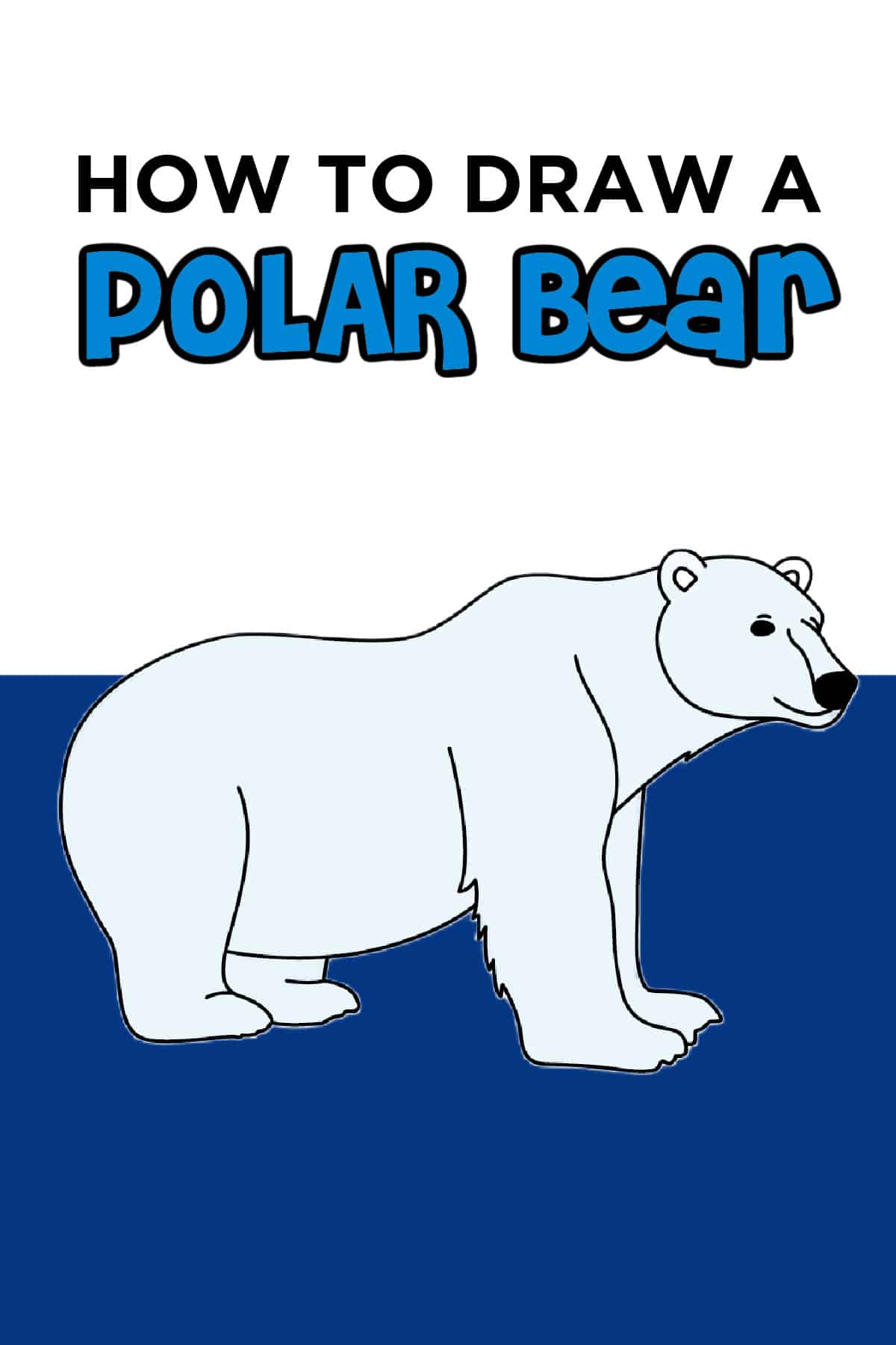 polar bear drawing