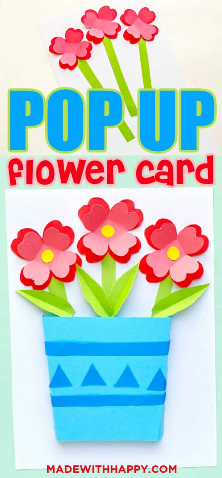 Mother's Day Pop Up Flower Card - Made with HAPPY