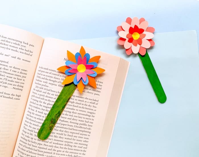 Popsicle Sticks Flower Craft for Kids - The Resourceful Mama