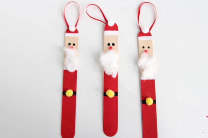 Popsicle Stick Santas