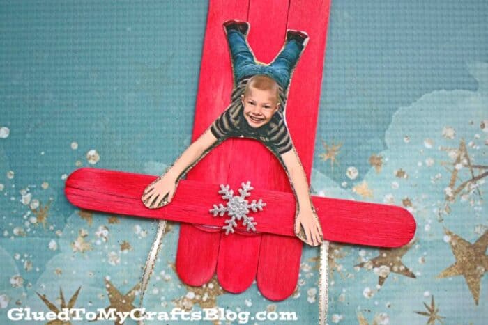 Popsicle Stick Sled Ornaments