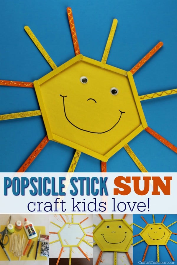 Popsicle Stick Smiley Sun