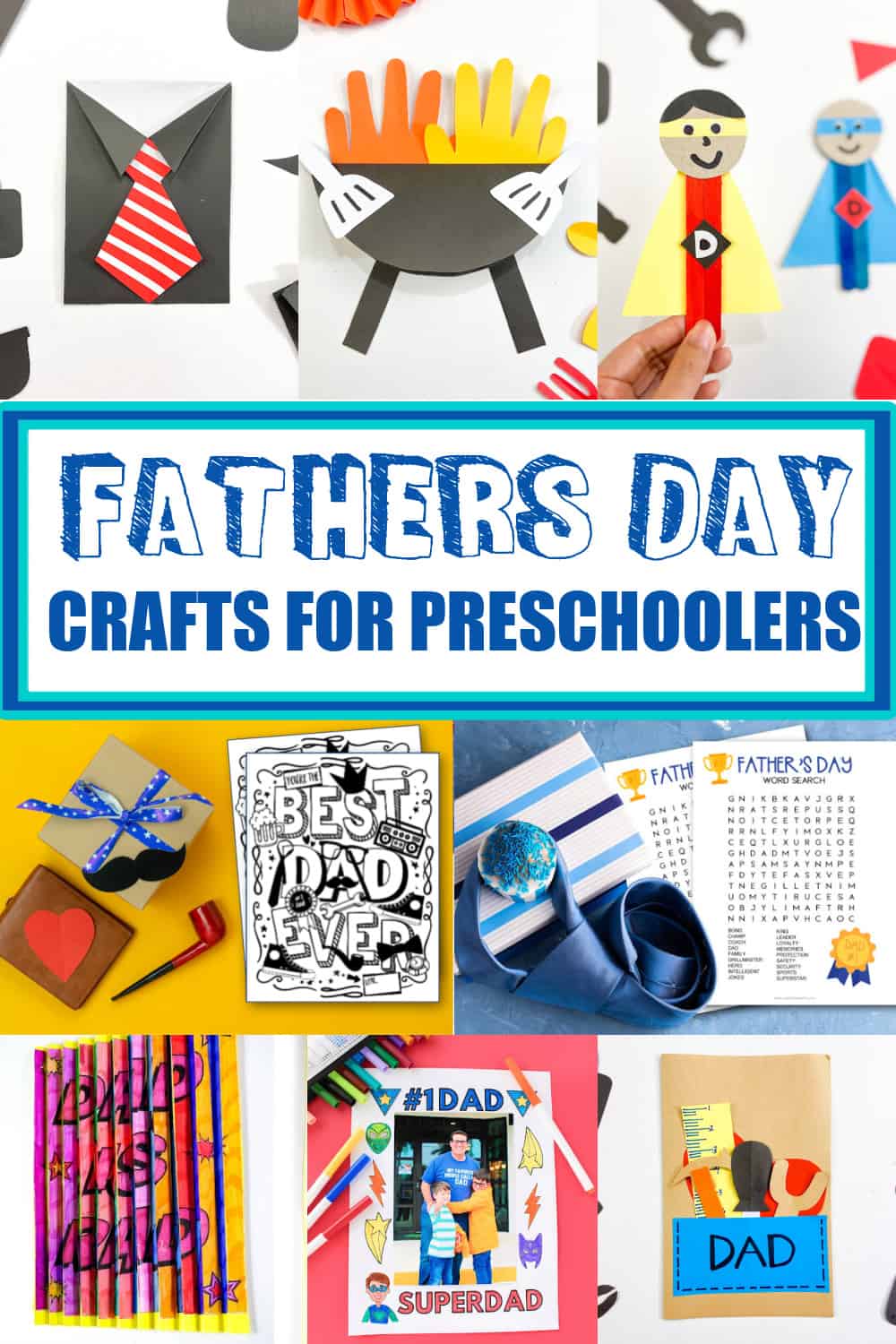 Father's Day Crafts for Preschoolers - Made with HAPPY