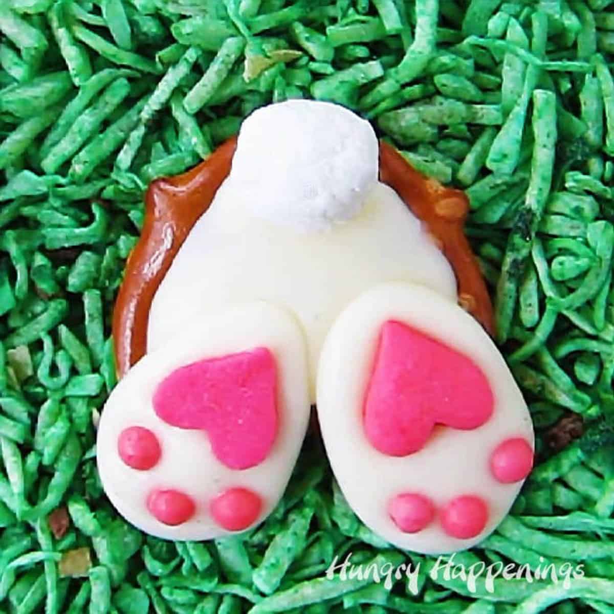 Pretzel Bunny Butts Easter Treats
