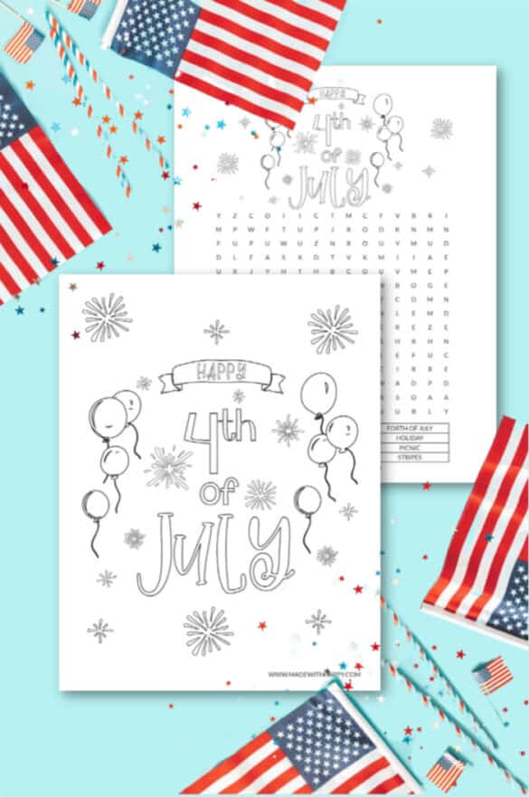 4th of July Printables - Fun Independence Day Printables for Kids