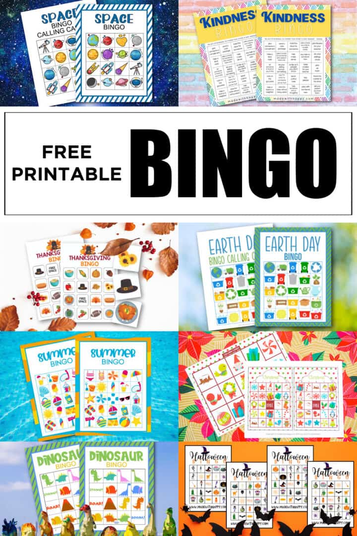 25+ Free Printable Bingo Cards - Made with HAPPY