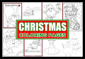 Free Christmas Coloring Pages Printables - Made with HAPPY
