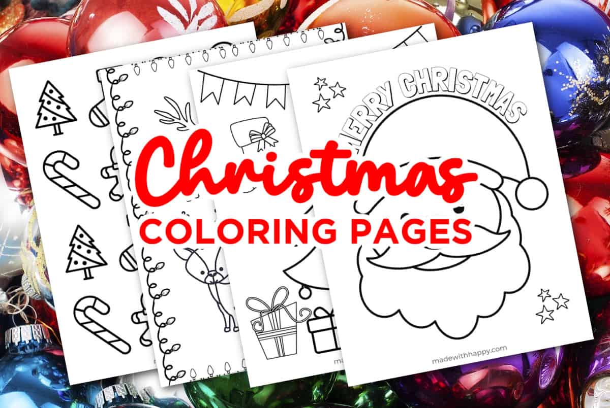 printable cute christmas coloring pages