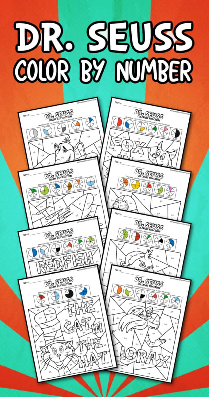Printable Dr. Seuss Color By Number
