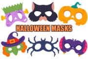 Free Printable Halloween Paper Masks for Kids
