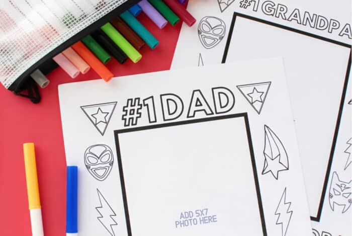 Father's Day Printable Picture Frames