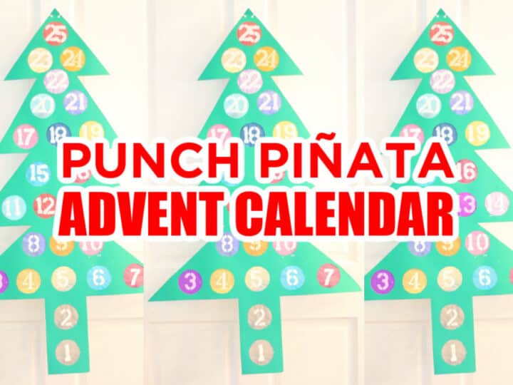 Punch pinata advent calendar