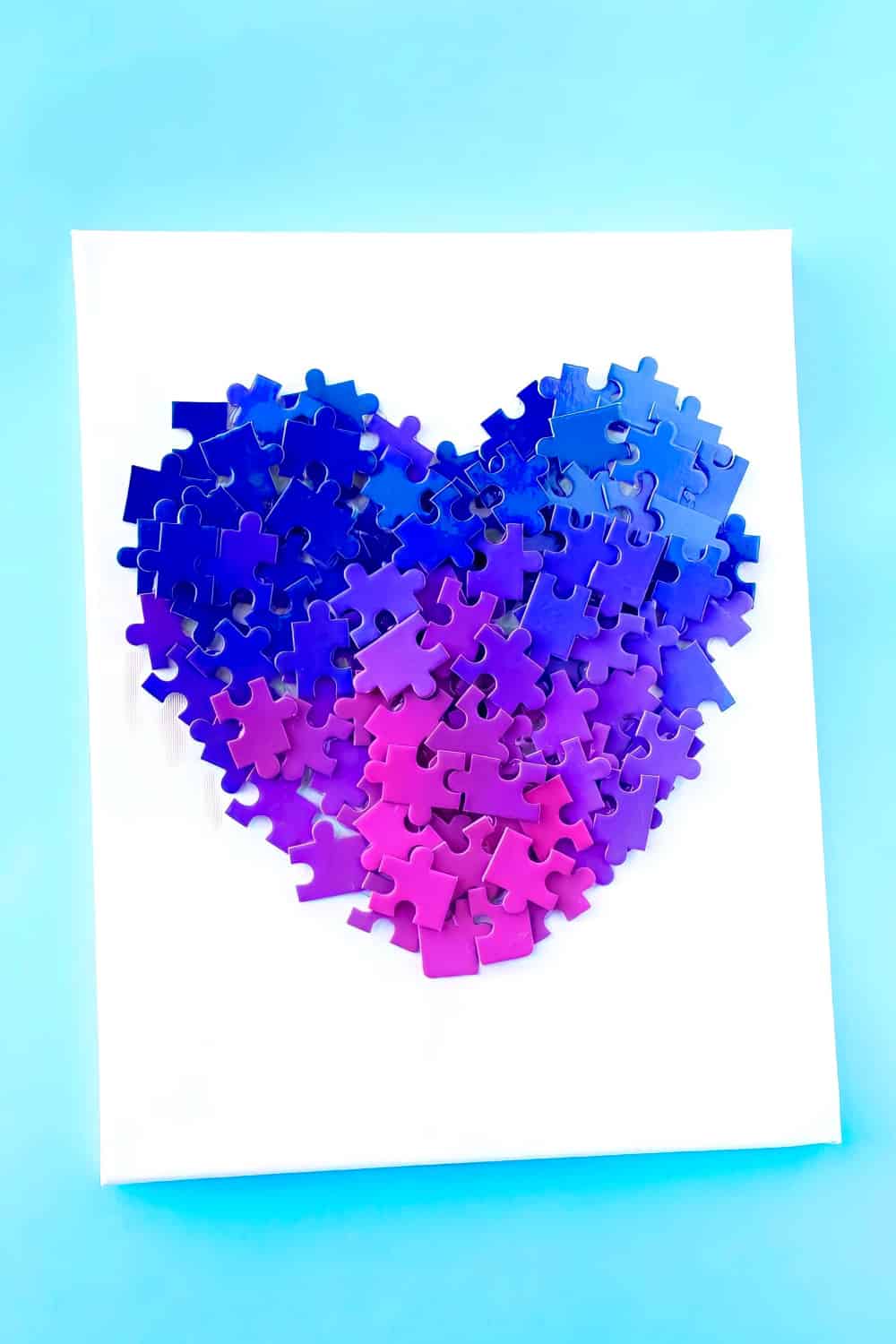 Puzzle Heart Canvas