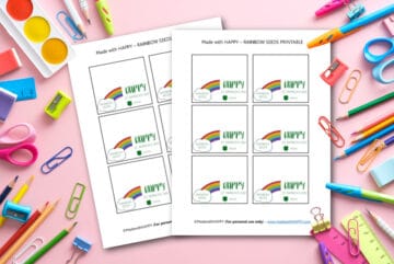 Free Rainbow Seeds Printable - St. Patty's Day - Made with HAPPY