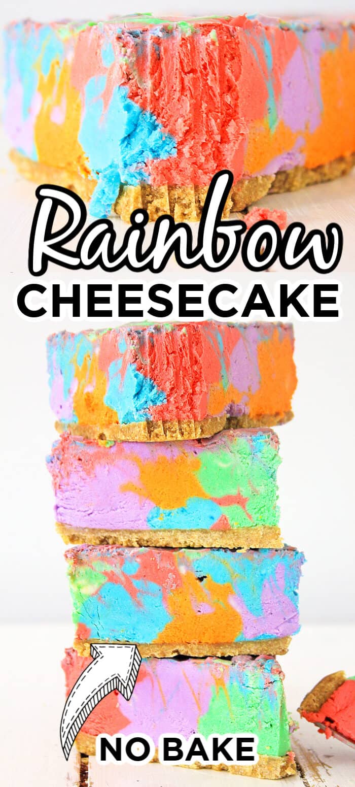 colorful cheesecake