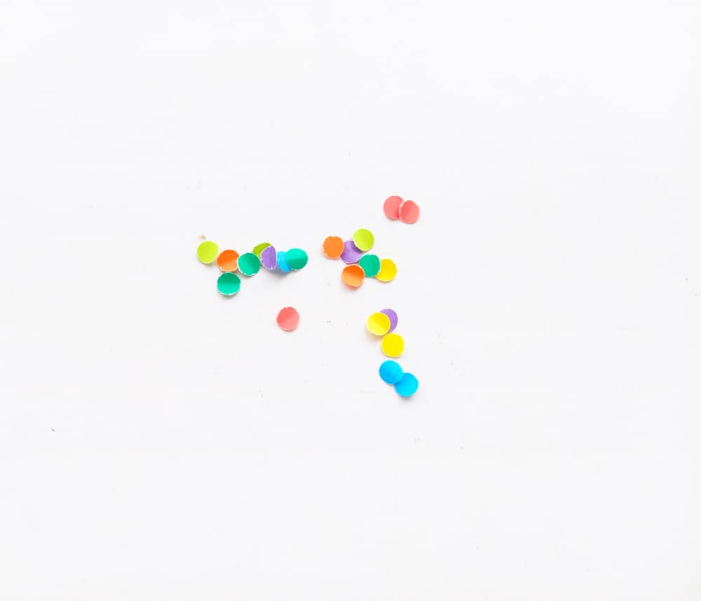 rainbow confetti