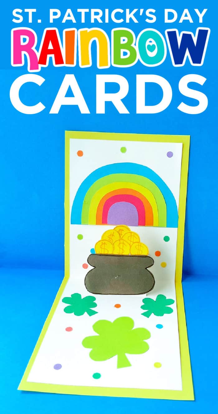 rainbow pop up card