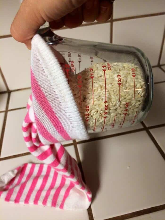 DIY Hot Cold Pad aka The Rice Sock Made with HAPPY