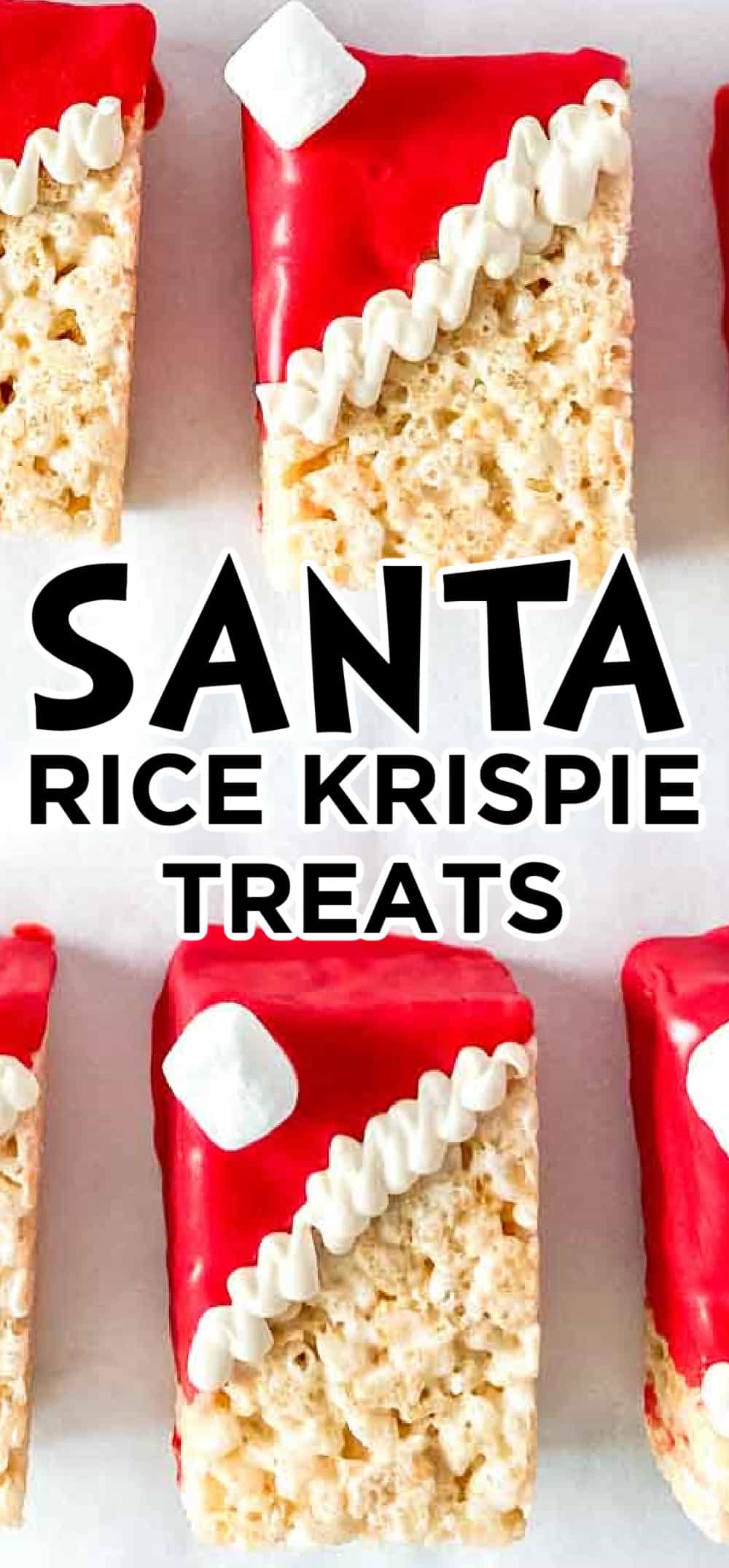 santa claus rice crispy treats