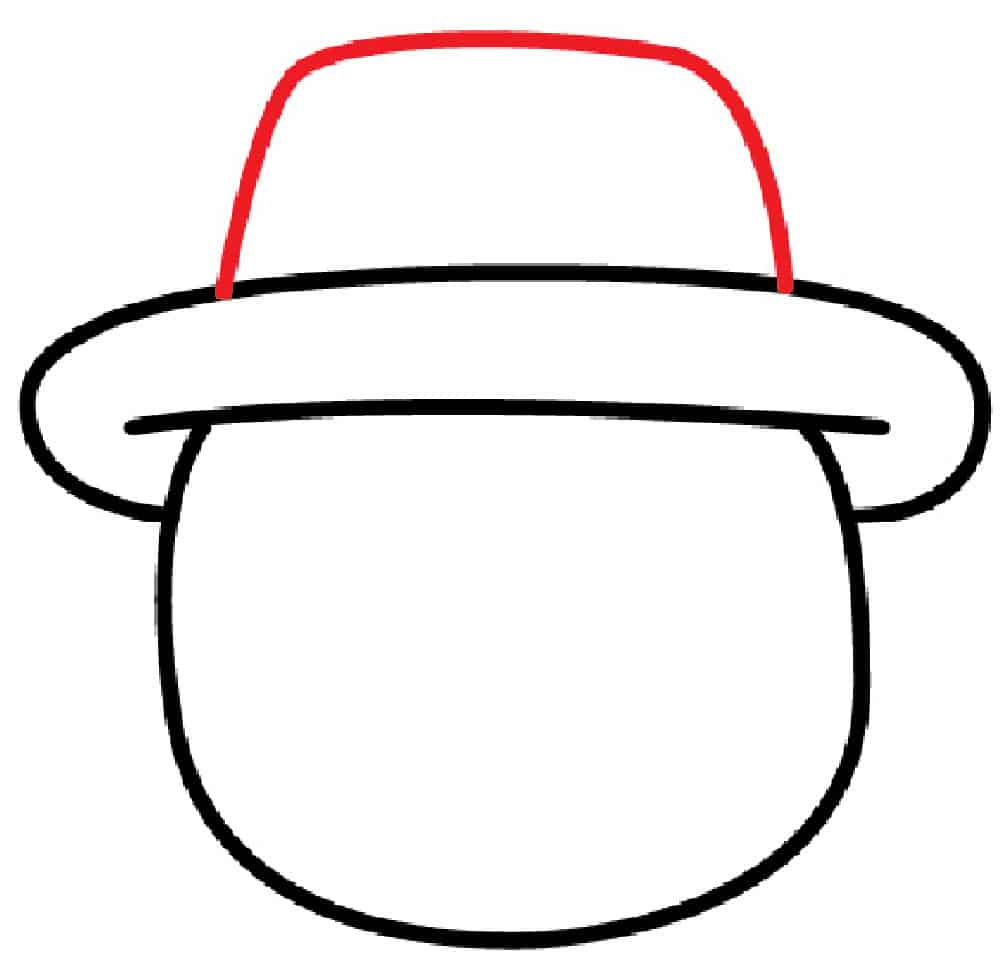 draw scarecrow hat