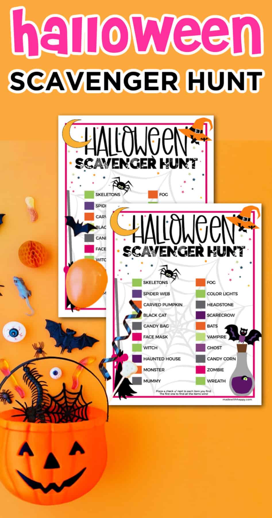 scavenger hunt halloween ideas