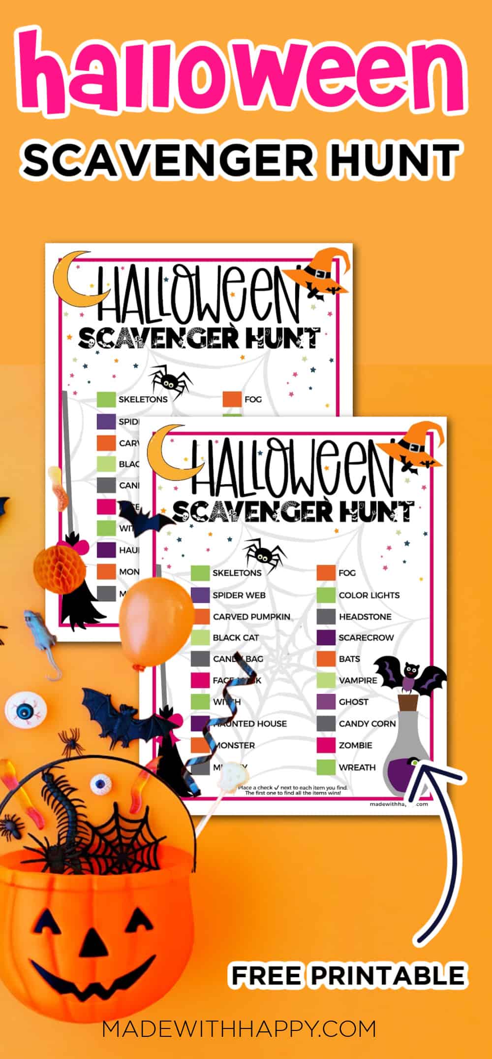 scavenger hunt ideas for Halloween