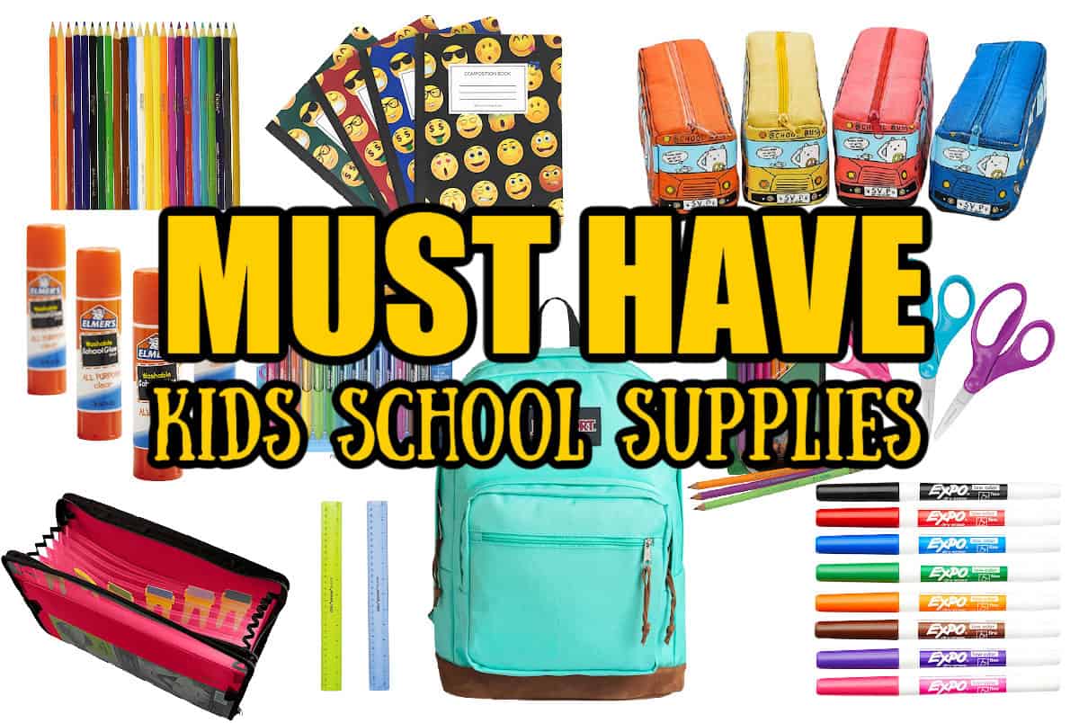 Must Have Kids School Supplies Made with Happy