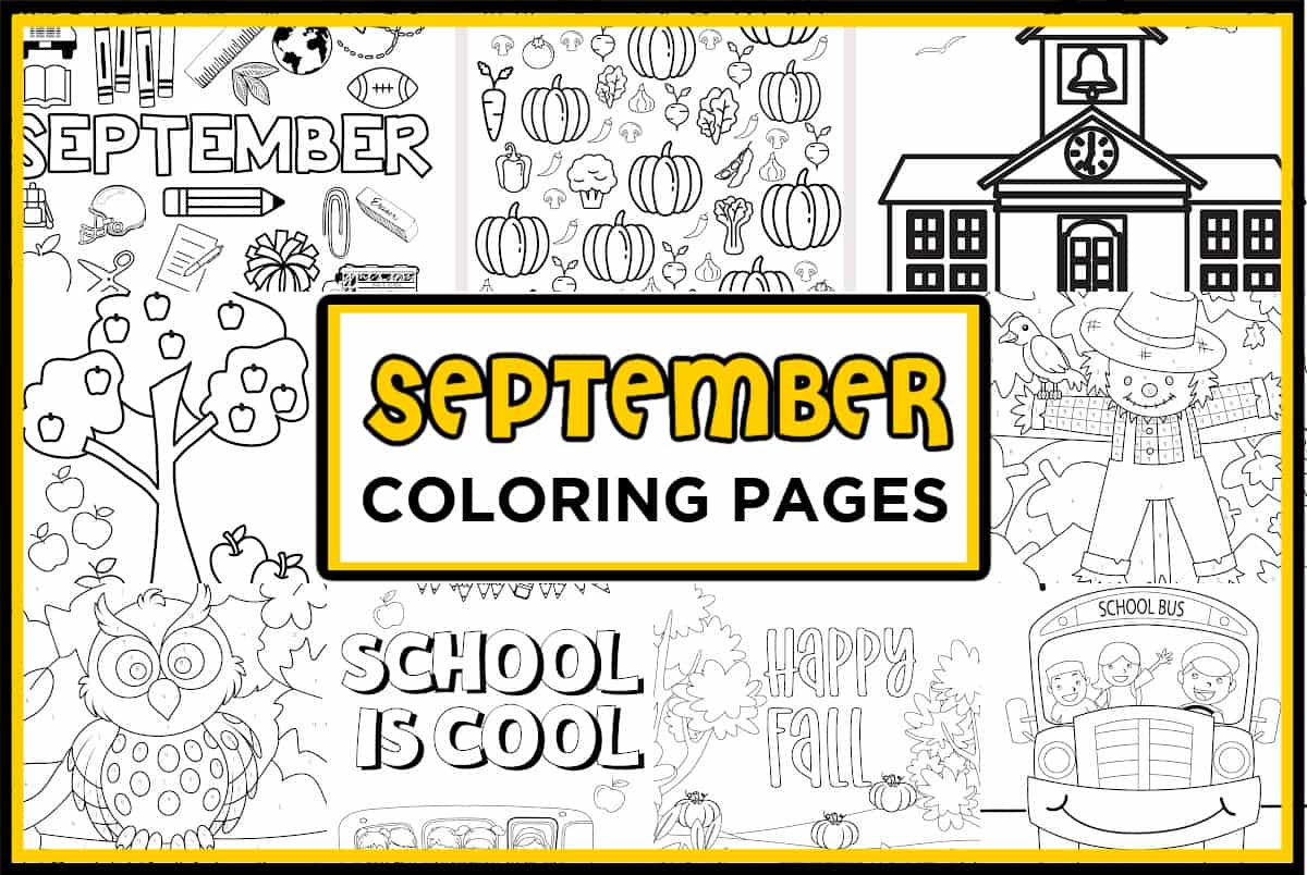 September Coloring Pages