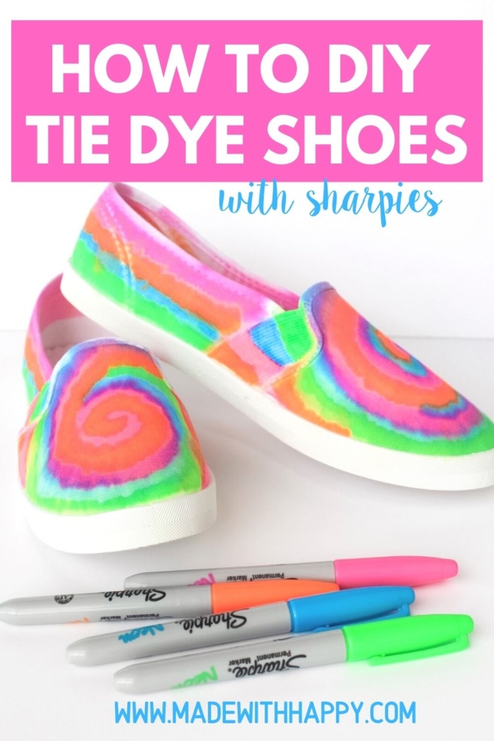 sharpie tie dye shoes
