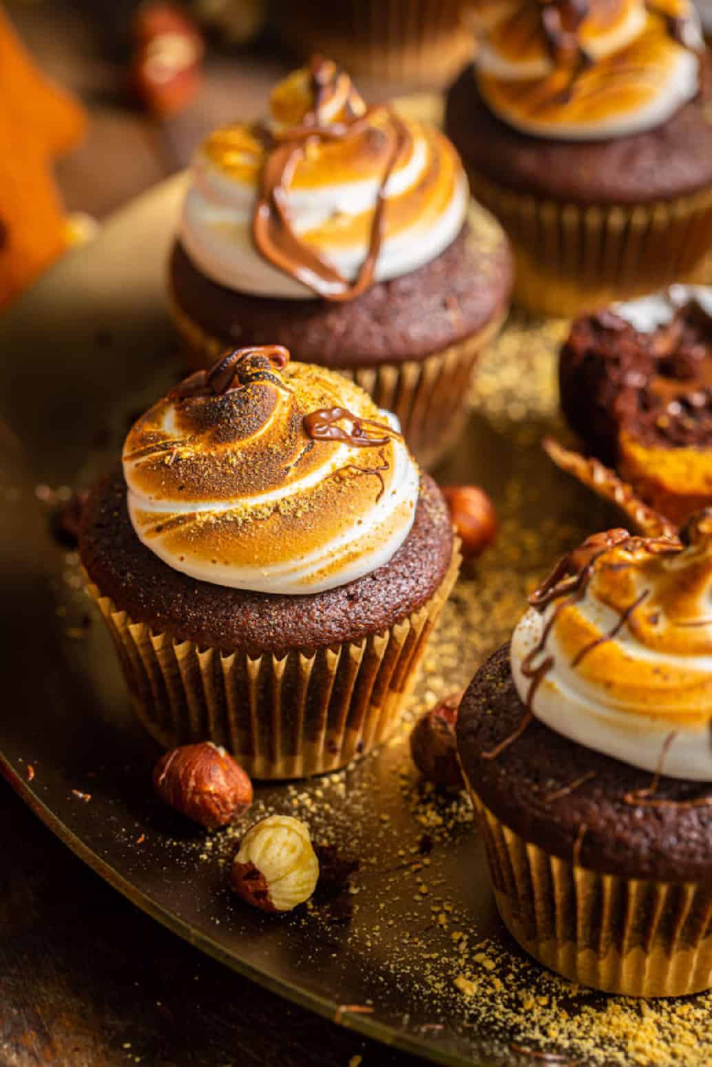 S’mores Cupcakes with Nutella