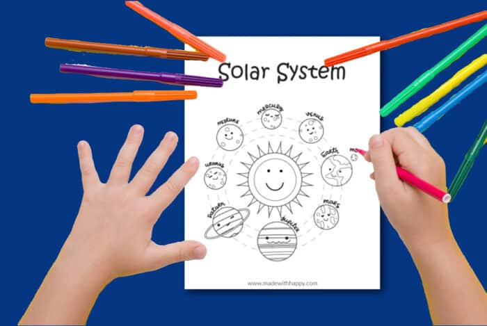 Solar System Color Sheet