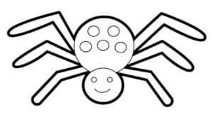 spider drawing for kids