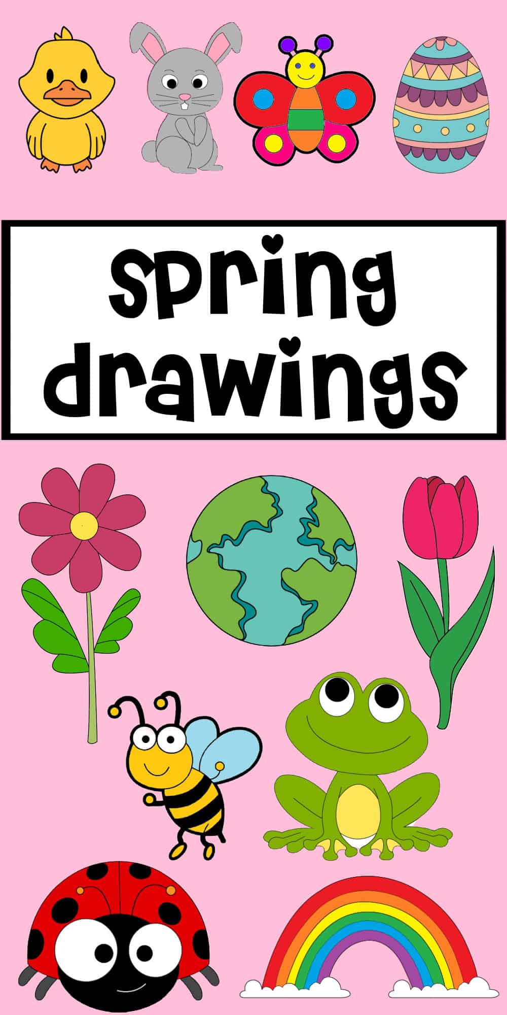 spring drawing ideas