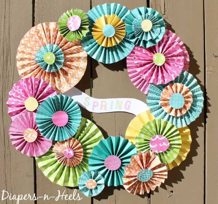 Spring Paper Wreath