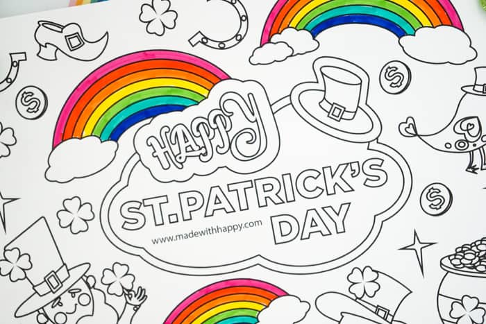 Free Printable Rainbow Coloring Page