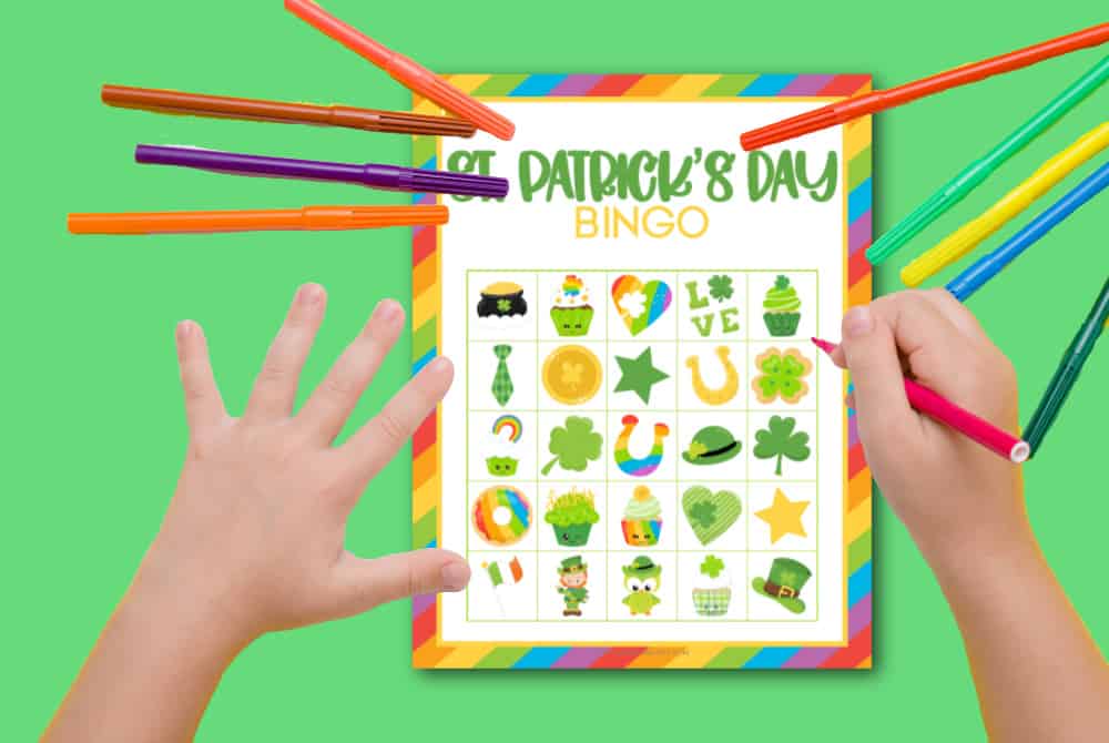 st patrick's day bingo cards printable