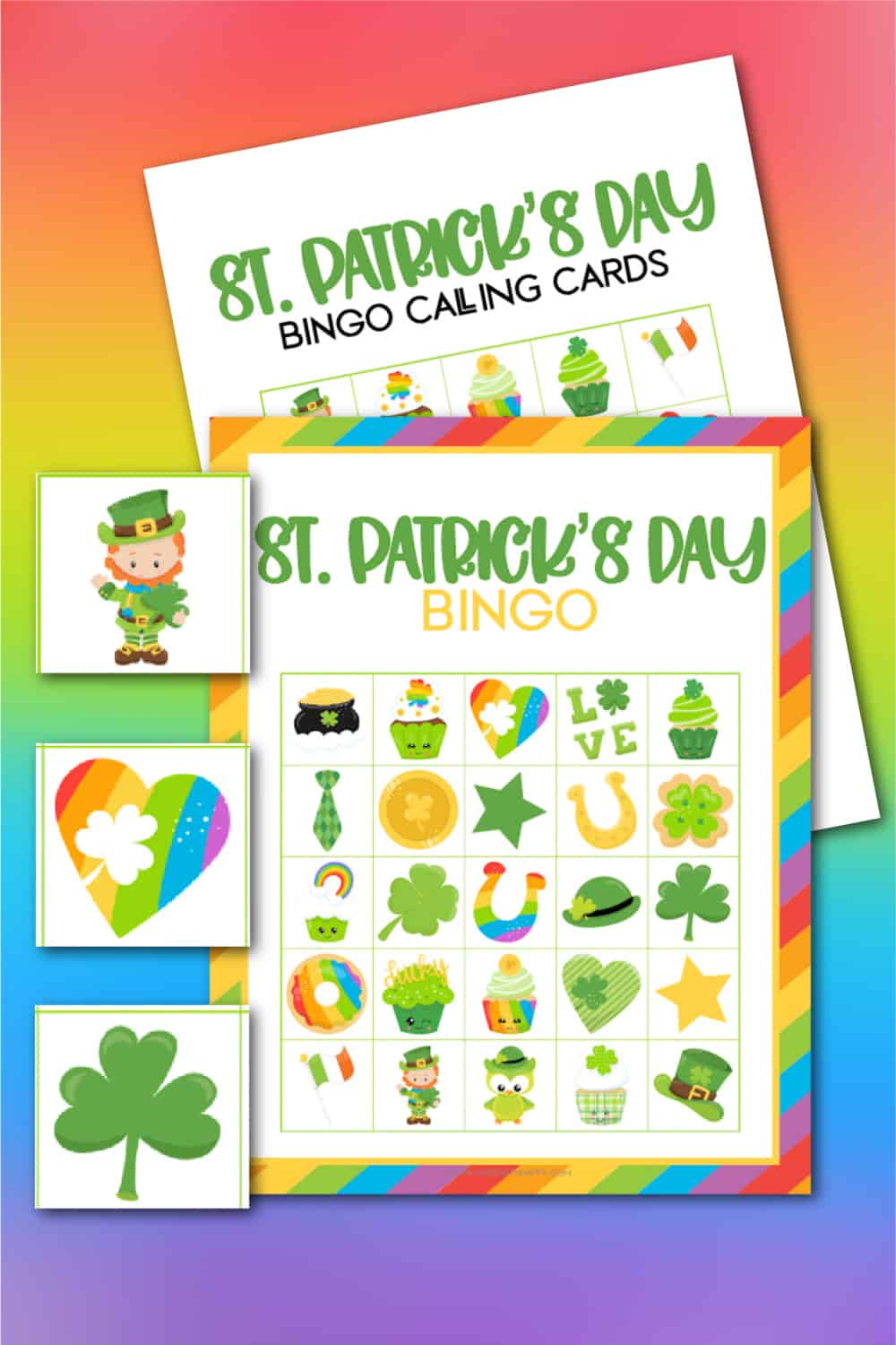 st patricks day bingo cards
