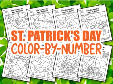 st. patrick's day color by number