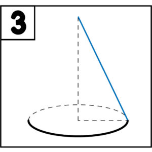step 3 draw a diagonal line connecting L
